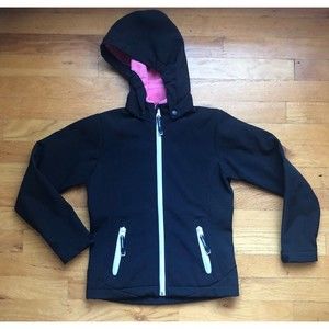 Roper Size M Black Hooded Soft Shell Jacket